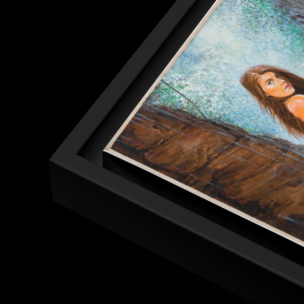 Lady of the Lake Oil Painting Digital Print, Mythical Fantasy Art Printable, Mystic Feminine Power PMF Collection No 1 Poster