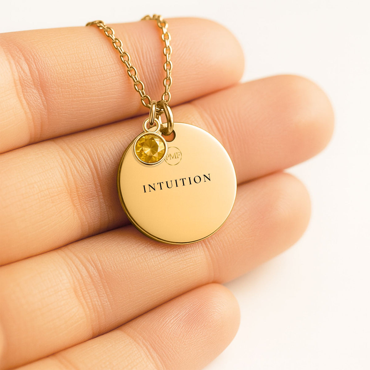 Intuition Necklace | Woman’s Spell III | Mystical Feminine Jewelry | Gold Pendant