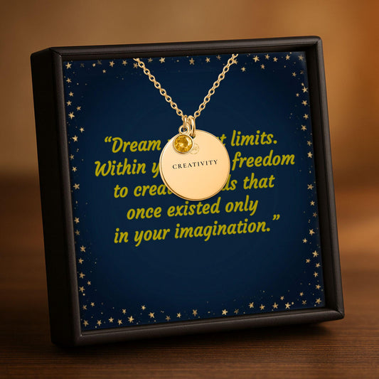 Sleeping Goddess with Swords Necklace - Life Is a Dream, PMF Collection No. 4: Creativity, Dark Fantasy Jewelry, Engraved Disc Charm Pendant