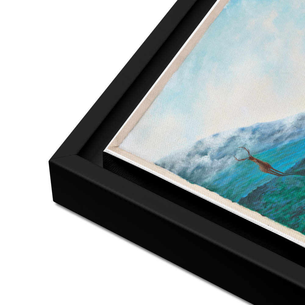 Valkyrie Warrior on Horseback Framed Canvas – Way to Valhalla | PMF Collection No. 5: Determination | Norse Mythology Wall Art